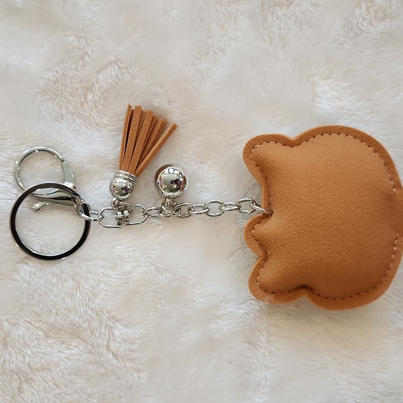 Hello Kitty Rhinestone Cat Keychain with Tassel Bag Charm - Picture 3 of 3